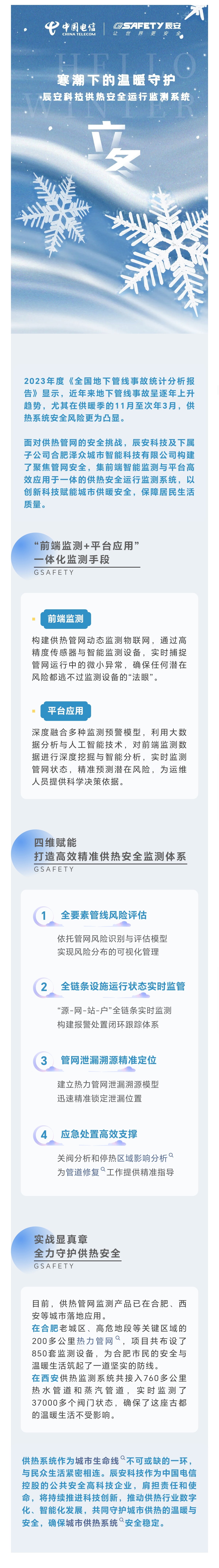 立冬？別怕！寒潮下的溫暖守護：辰安科技供熱安全運行監(jiān)測系統(tǒng)